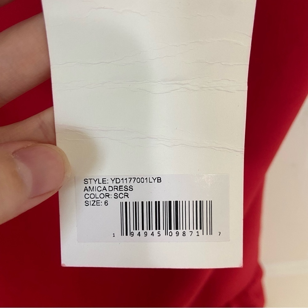 Revolve Likely NWT Amica Red Ruffle Mini Dress Size 6 - Picture 10 of 12